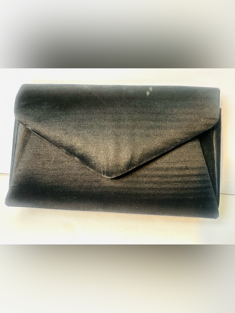 Vintage Valerie Steven’s Black Satin Envelope Handbag